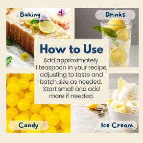 Harvest Moon Delights lemon dessert dish presents citrus flavor in sweet treats.