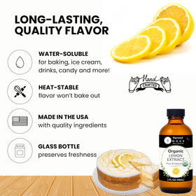 Harvest Moon Delights lemon extract droplets close-up showcase vivid citrus notes.