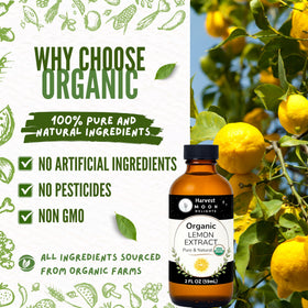 Harvest Moon Delights lemon extract pour captures bright aroma perfect for desserts.
