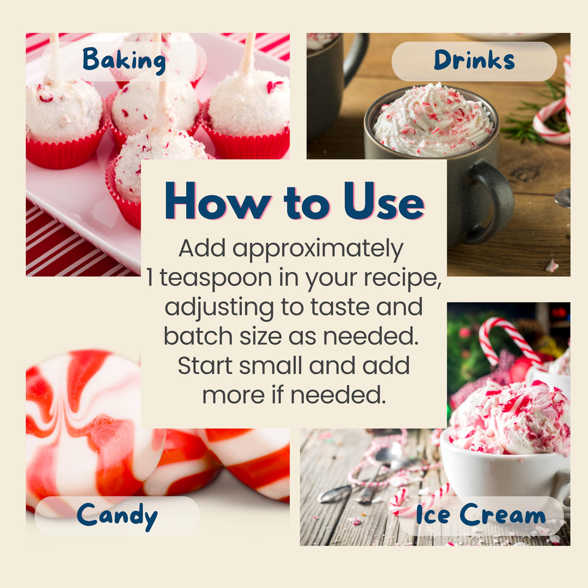 Harvest Moon Delights peppermint extract drops for convenient recipe use