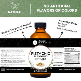 Harvest Moon Delights water-soluble pistachio flavor blends easily into drinks and pastries.