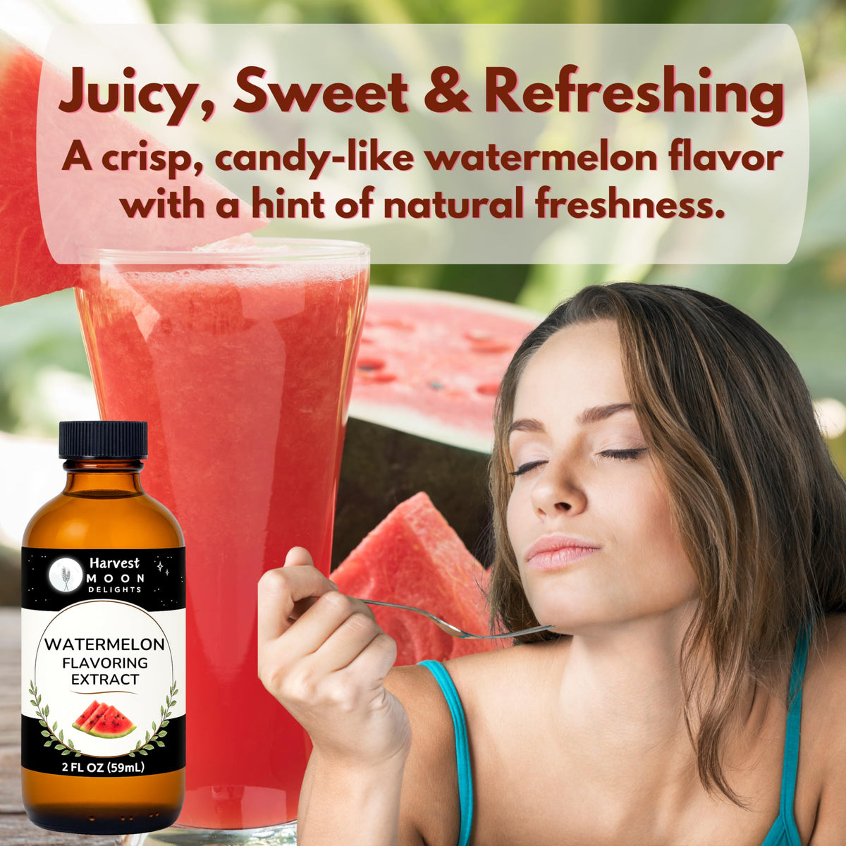 Harvest Moon Delights watermelon extract used in smoothies and mocktails