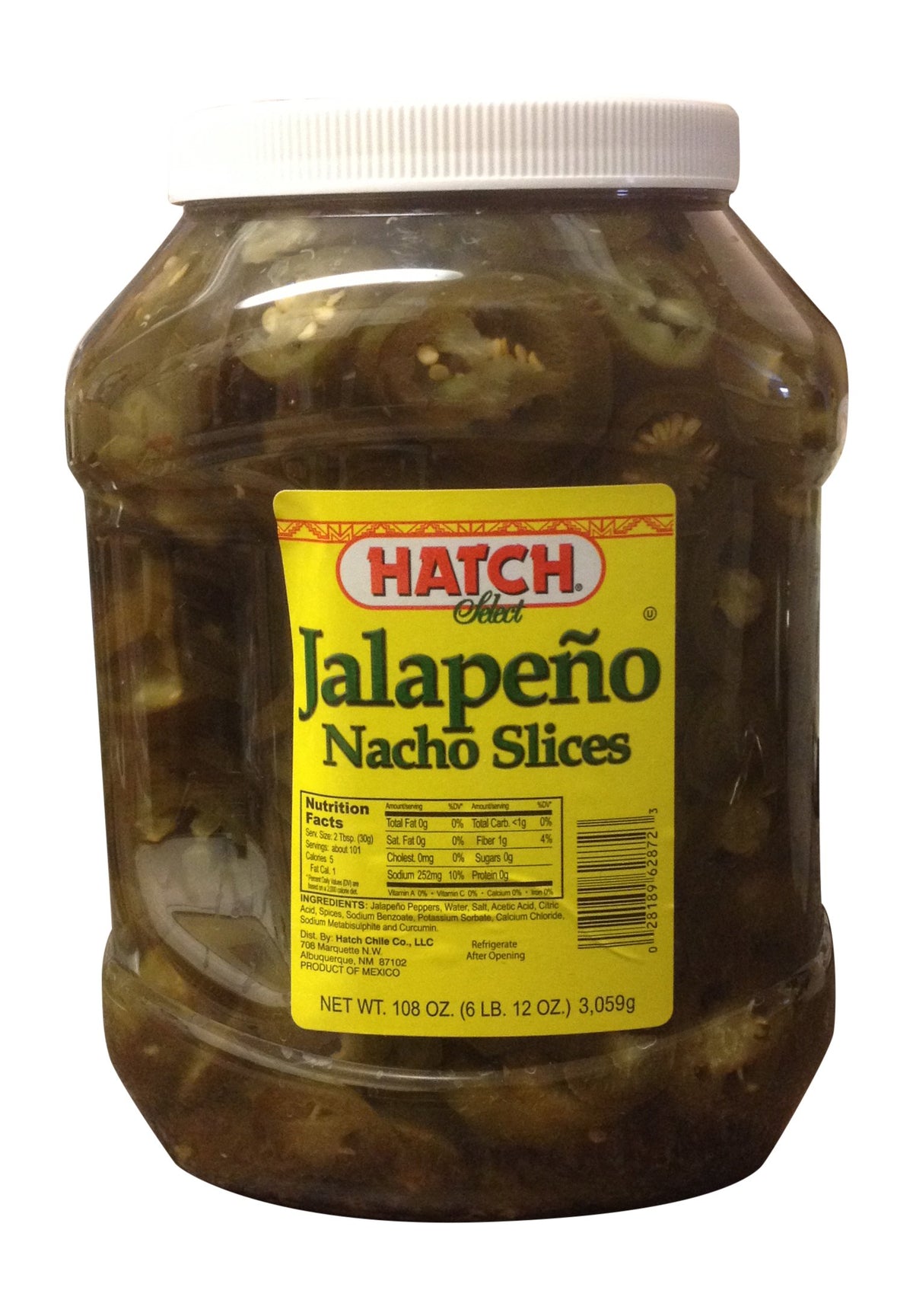 Hatch Select jalapeño nacho slices in packaging add bold flavor to meals.