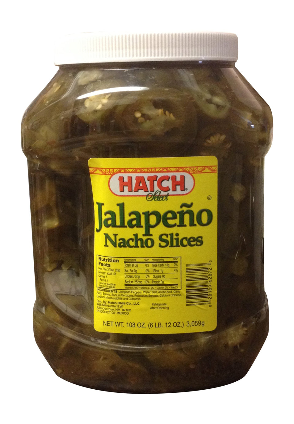 Hatch Select jalapeño nacho slices in packaging add bold flavor to meals.
