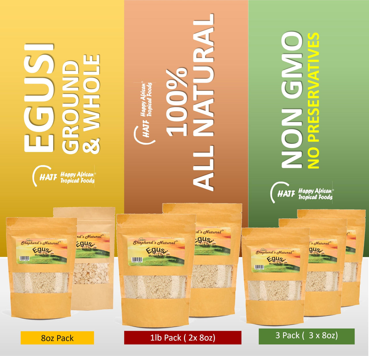 Hatf's Shepherd's Natural egusi coating for meat or fish.