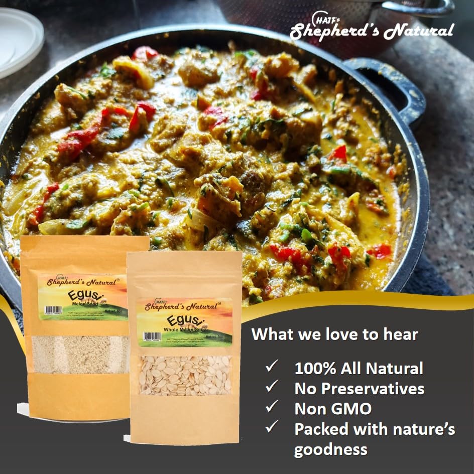 Hatf's Shepherd's Natural egusi roasted seeds aroma.