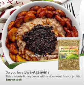 HATF'S Shepherd's Natural Akara dish using Oloyin Honey Beans for batter prep.