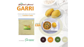 Made from fresh cassava for authentic garri flavor.