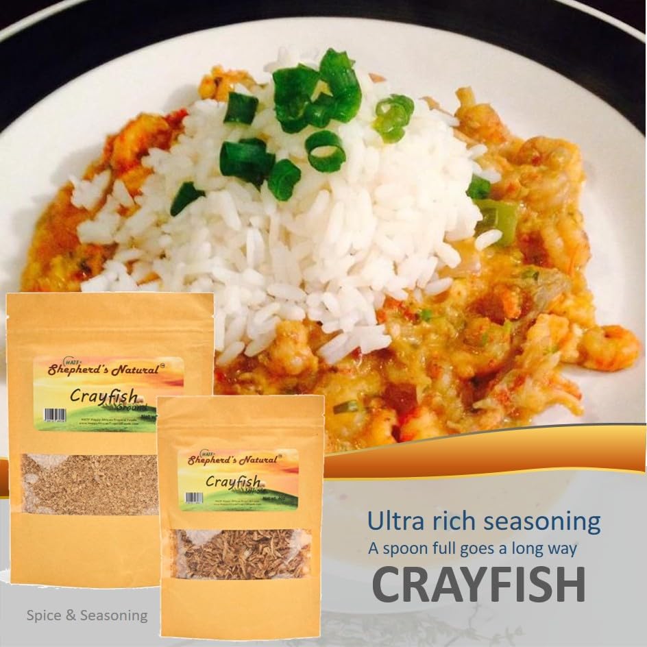 Jar of Hatf's crayfish seasoning on pantry shelf