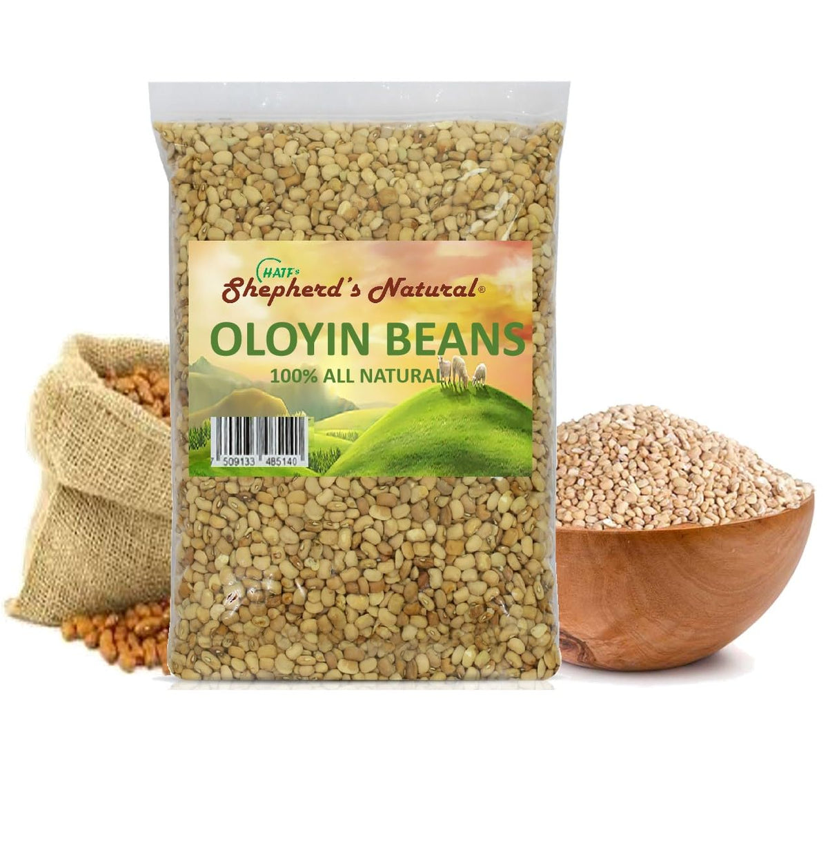 Raw Oloyin Honey Beans by Hatf's Shepherd's Natural ready to soak.