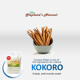 All-natural ingredients label reflects the simple cassava base.