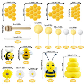 HAVAGDTM honeycomb cake decorations on cupcakes and cakes