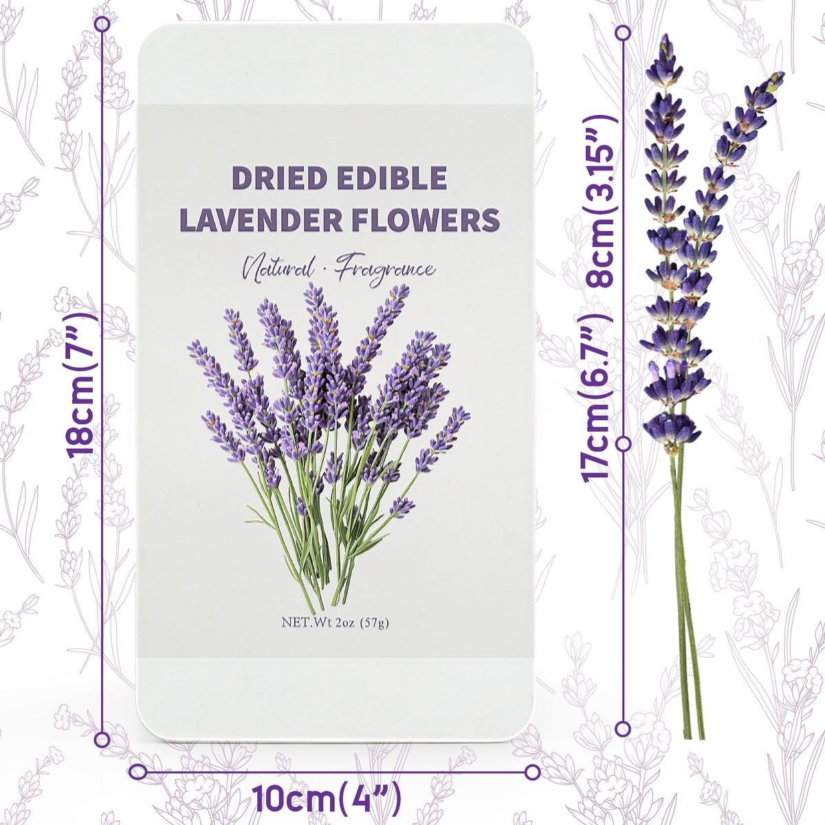 HAVNDRAE dried lavender stems added to desserts for color and aroma
