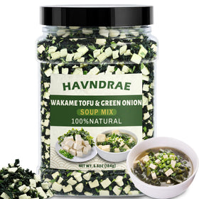 HAVNDRAE dried miso soup mix jar front label for quick, comforting meals.