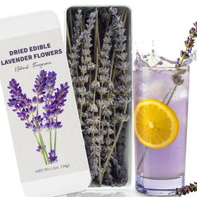 HAVNDRAE edible lavender sprigs for a 7-inch garnish bundle, ideal for drinks