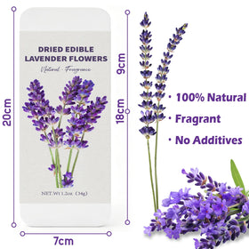 HAVNDRAE food-grade lavender garnish for beverages, desserts, and celebrations