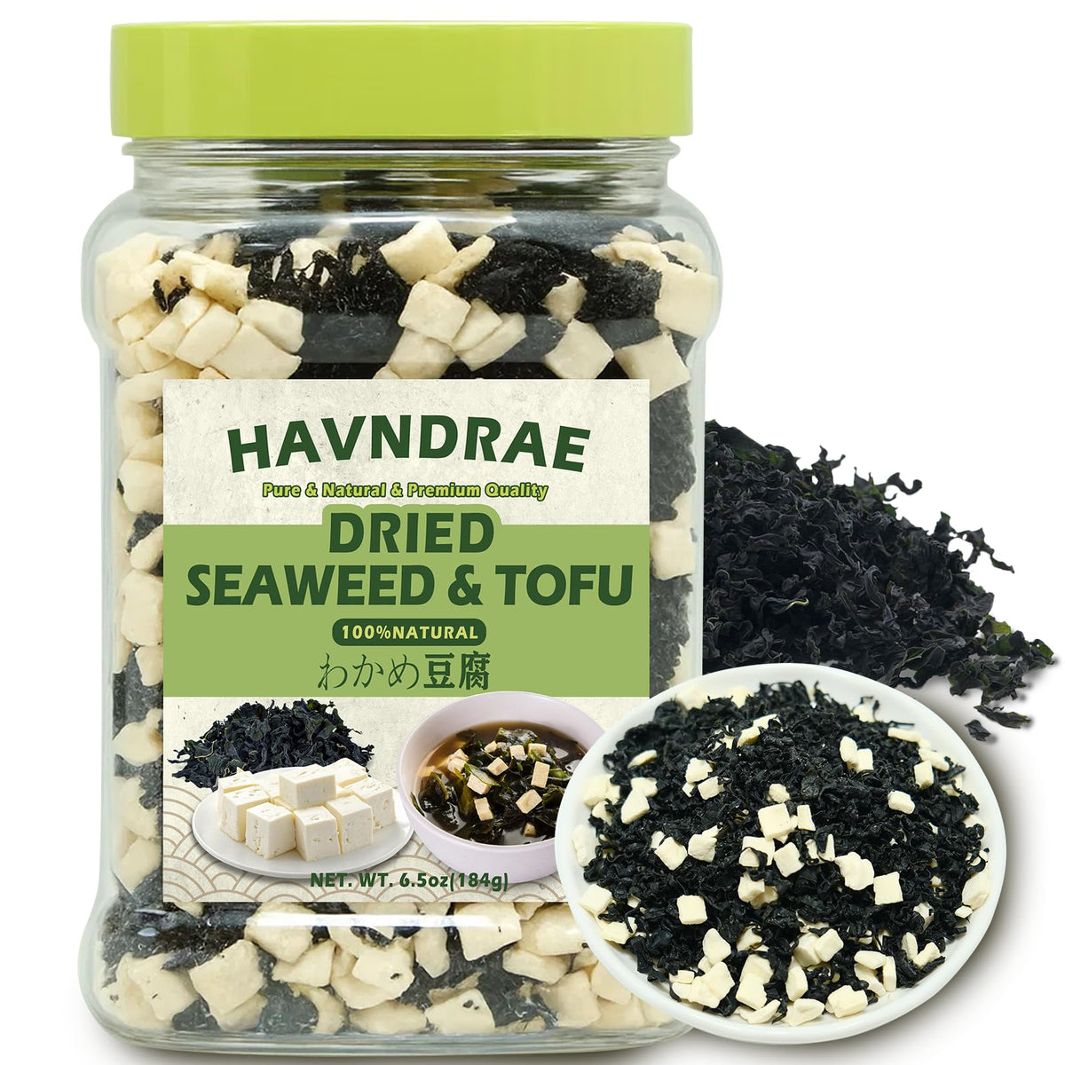 HAVNDRAE wakame-seaweed-tofu-mix can for quick vegan miso soup
