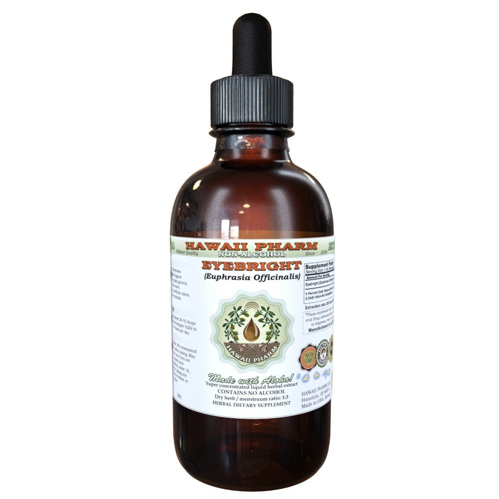 Hawaii Pharm Eyebright bottle pour for easy dosing and herbal use.