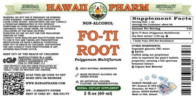 Hawaii Pharm Fo-Ti Root liquid extract dropper highlights easy dosing and glycerite purity