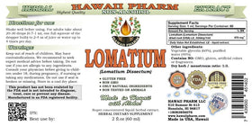 Hawaii Pharm Lomatium dosing dropper enables precise, easy herbal intake.