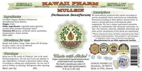Hawaii Pharm Mullein liquid extract bottle with a professional-grade formula for quick blends.