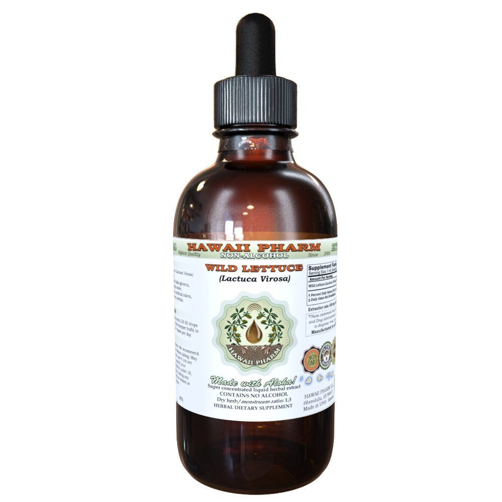 Hawaii Pharm Wild Lettuce bottle front for easy integration into your calming routine.