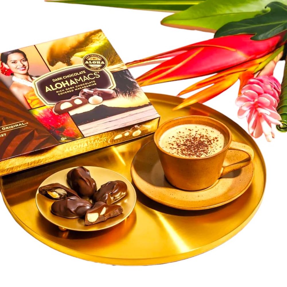 Gift-ready packaging from Hawaiian Host AlohaMacs, great for celebrations and gifting.