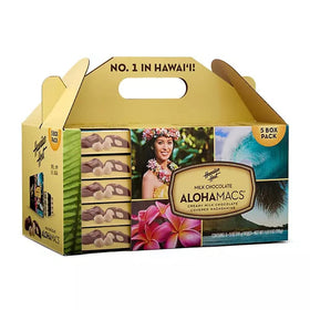 Hawaiian Host Alohamacs tote front gift-ready packaging for sharing aloha