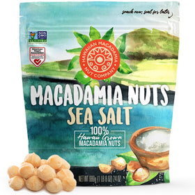 Hawaiian Macadamia Nut Company dry-roasted sea-salt nuts in a 24oz bag delivering a crave-worthy crunch