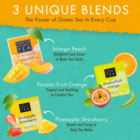 Hawaiian Natural Tea black passionfruit-orange bag delivers bold tropical notes