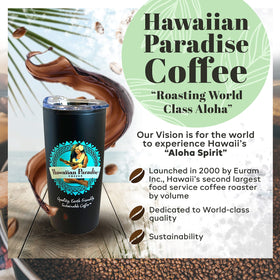 Hawaiian Paradise ground coffee pour-over ready for flavorful mornings.