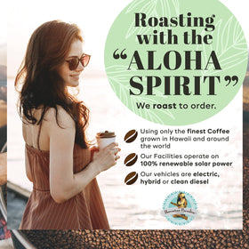 Hawaiian Paradise Vanilla Macadamia Nut ground closeup reveals creamy aroma and smooth texture.