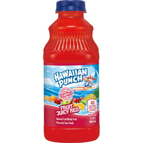 Hawaiian Punch glass pour over ice reveals tropical taste