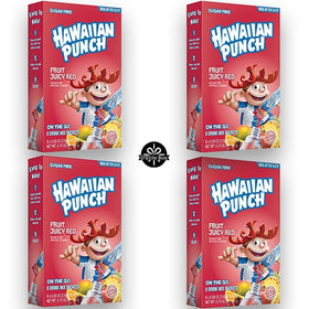 Hawaiian Punch Juicy Red zero sugar packets ready to mix on the go.