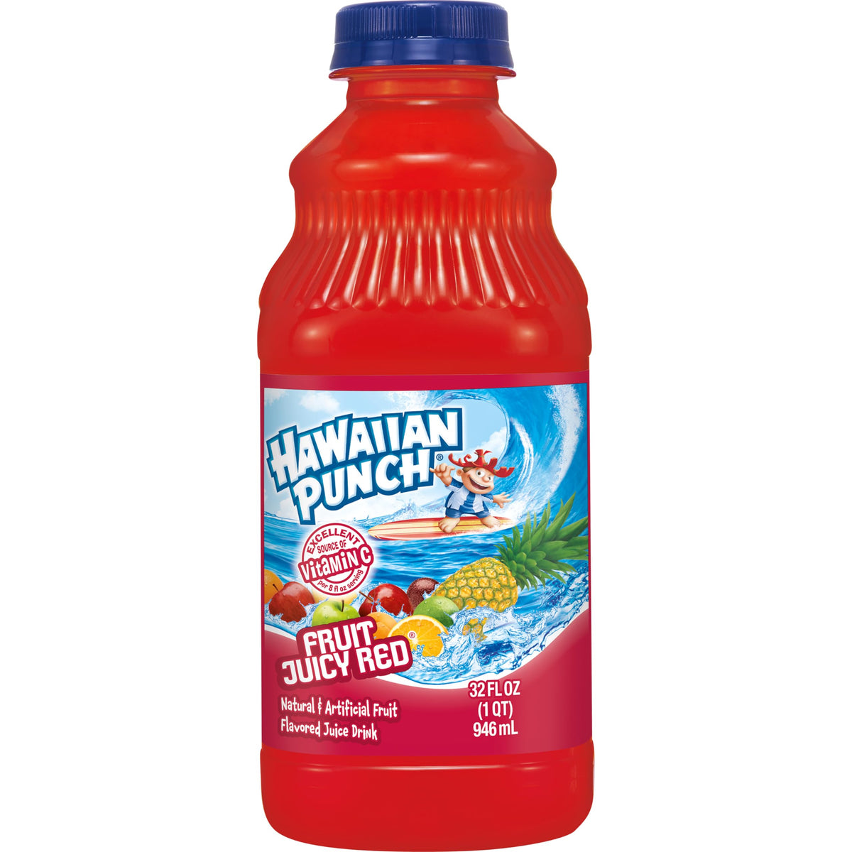 Hawaiian Punch nutrition panel highlights Vitamin C content