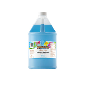 Hawaiian Shaved Ice blue cotton candy bottle pour for party snow cones