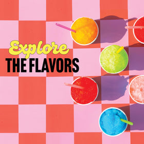 Hawaiian Shaved Ice party setup with snowcones and flavor station
