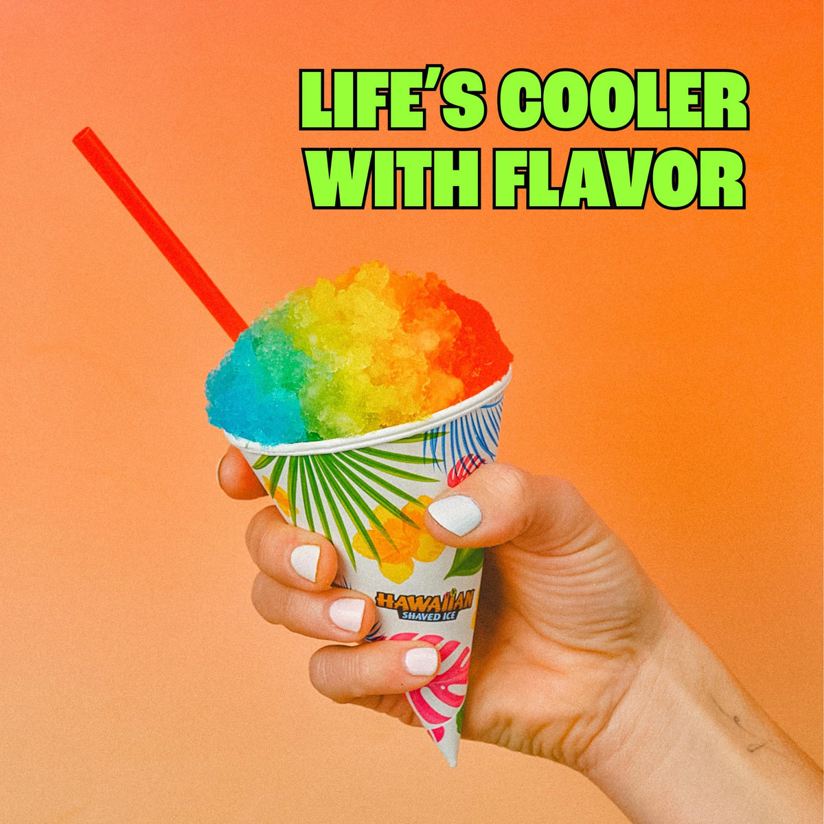Hawaiian Shaved Ice Pina Colada syrup bottle for tropical flavor
