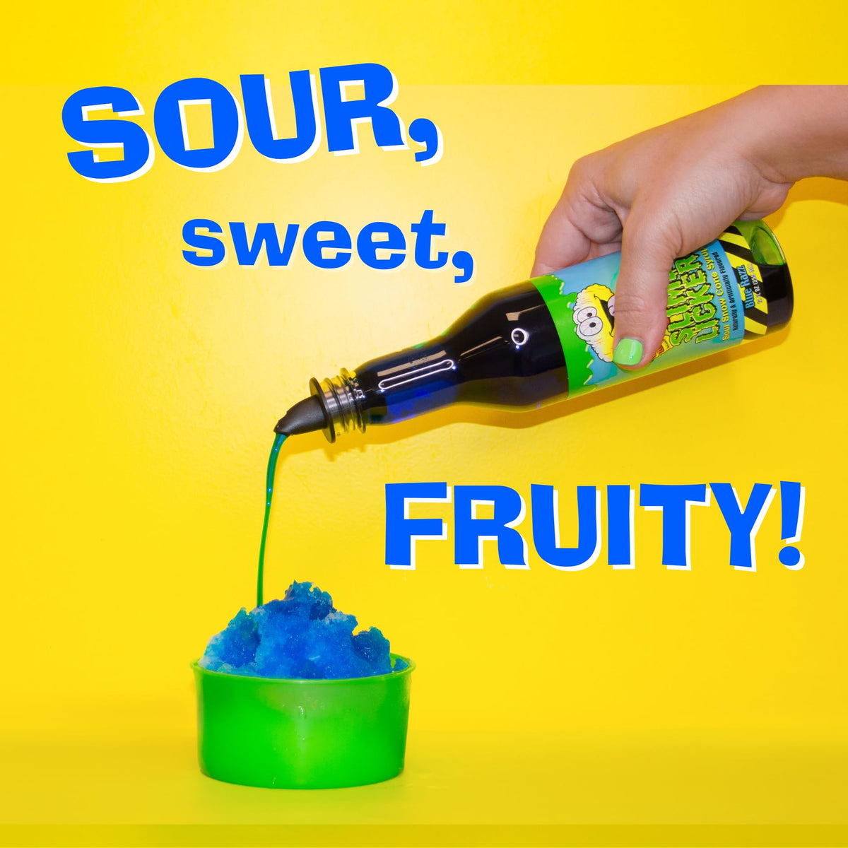 Hawaiian Shaved Ice Toxic Waste Snow Cone Pack 12oz bottles—three flavors ready for party scoops