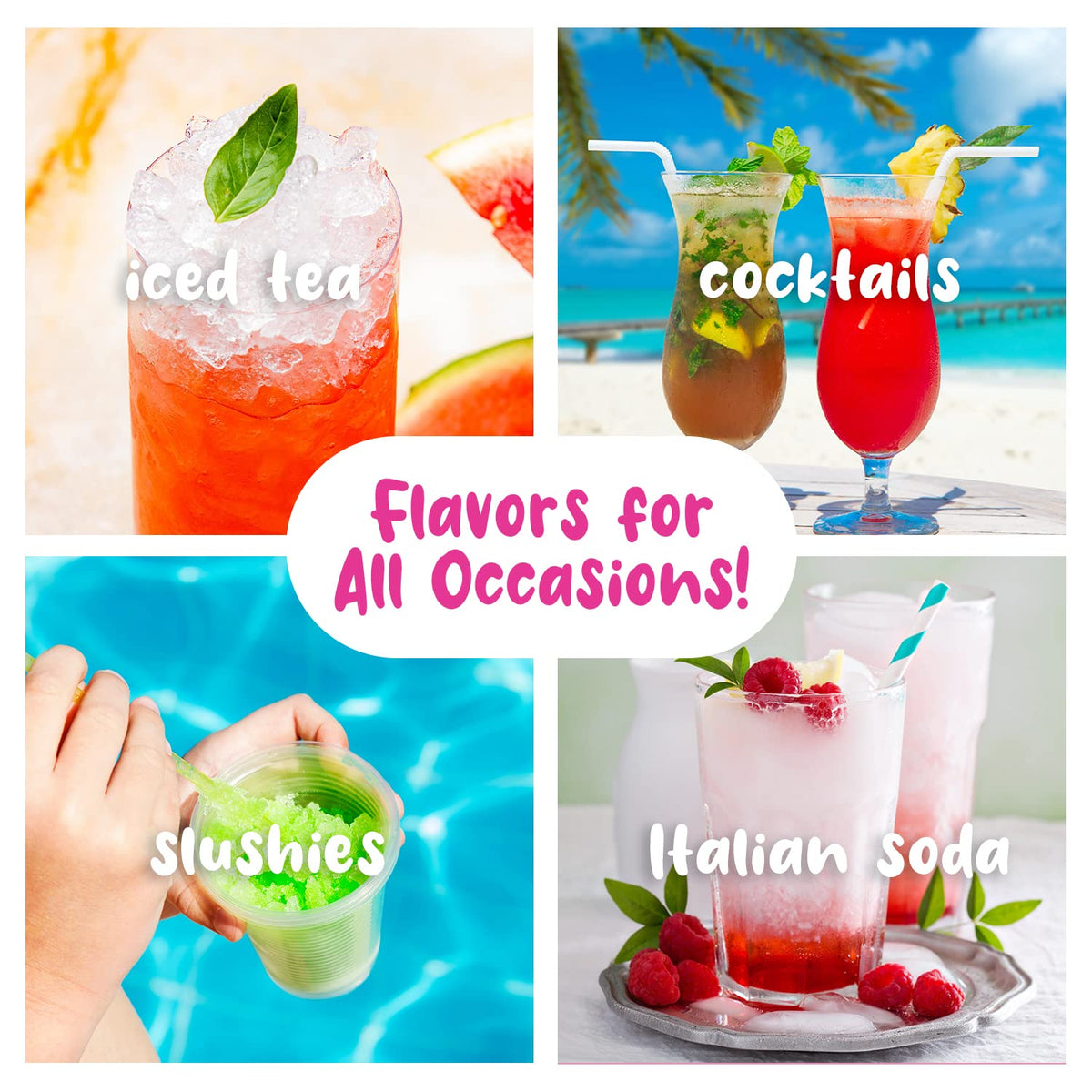 Hawaiian Shaved Ice watermelon syrup for refreshing slushies and frozen treats.