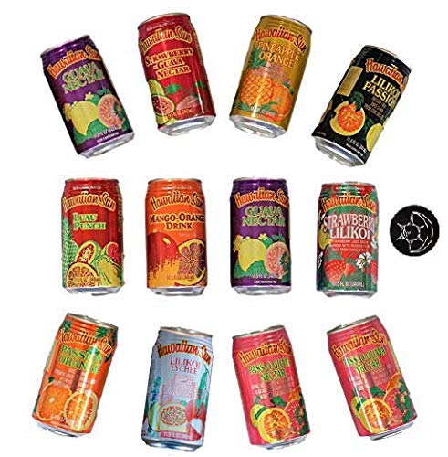 Hawaiian Sun ultimate variety pack of 12 bottles shown in a pack-shot for tropical tasting.