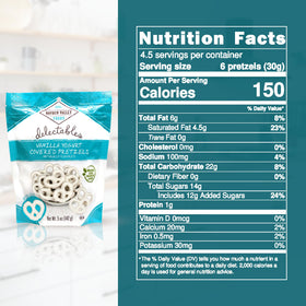 Ingredients snapshot of Hayden Valley Foods Vanilla Yogurt Covered Pretzels with simple, clean components.