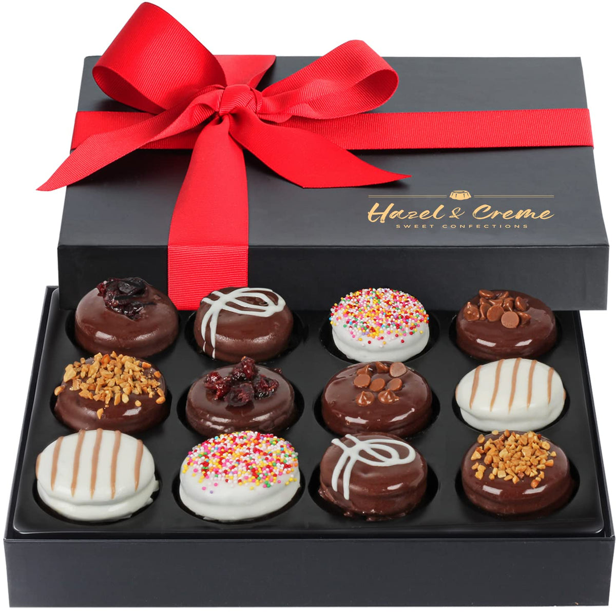 Hazel and Creme freshness-sealed packaging protects cookies during transit.