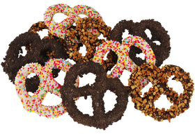 Hazel & Creme premium-dipped-pretzels offering a smooth, luxurious chocolate experience.
