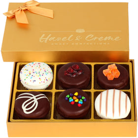 Hazel & Creme gift box opening for a celebratory unboxing moment.