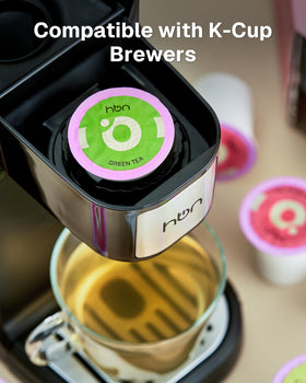HBN Green Tea capsules for a quick, antioxidant-rich brew.