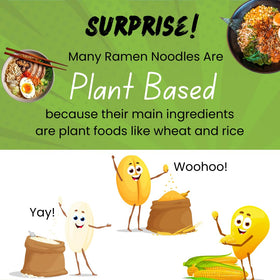 HCG instant noodle packets wrapped for freshness and easy storage.