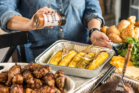 Head Country Championship Original seasoning bottle with lid and spoon enables precise flavor control
