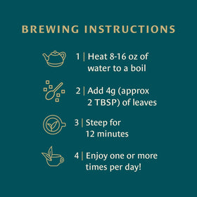 Healing Leaves Tea bag brew demonstrates a caffeine-free infusion ideal for evenings.