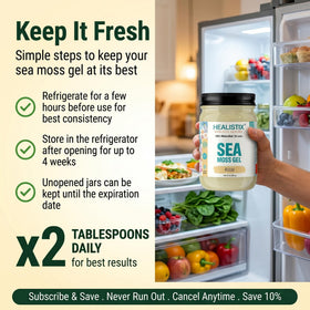 Healistix Gel in kitchen setup for easy 1–2 tbsp additions